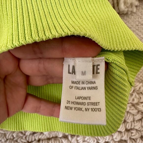 Lapointe Green Cropped Tank - Picture 4 of 8